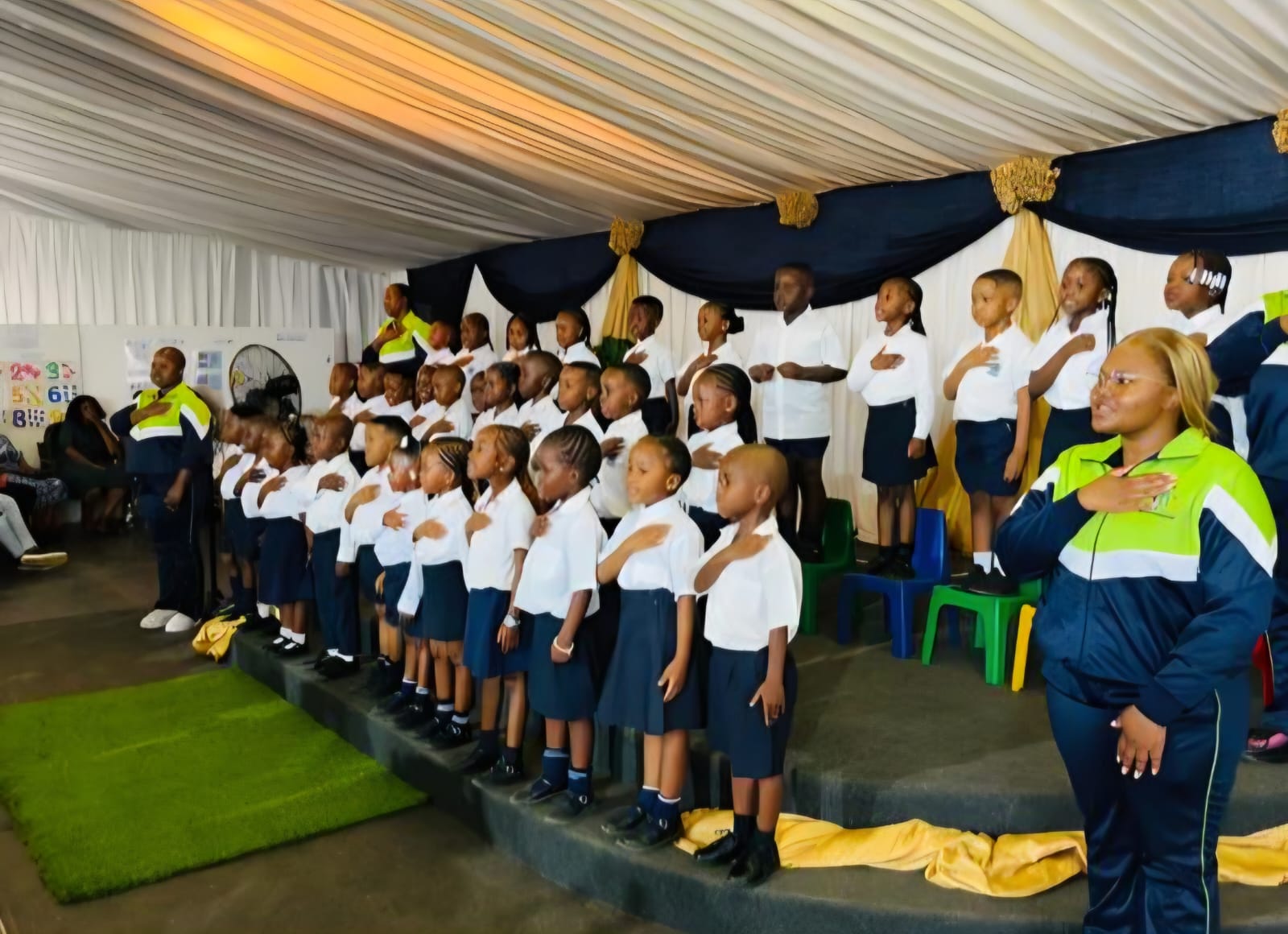 School morning assembly